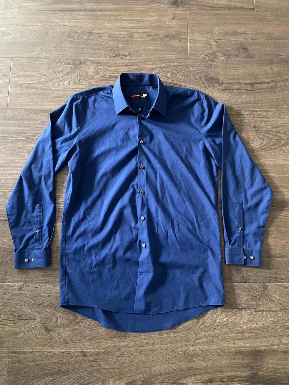 Men's JF J.Ferrar Blue Button-Down Dress Shirt, Size Medium